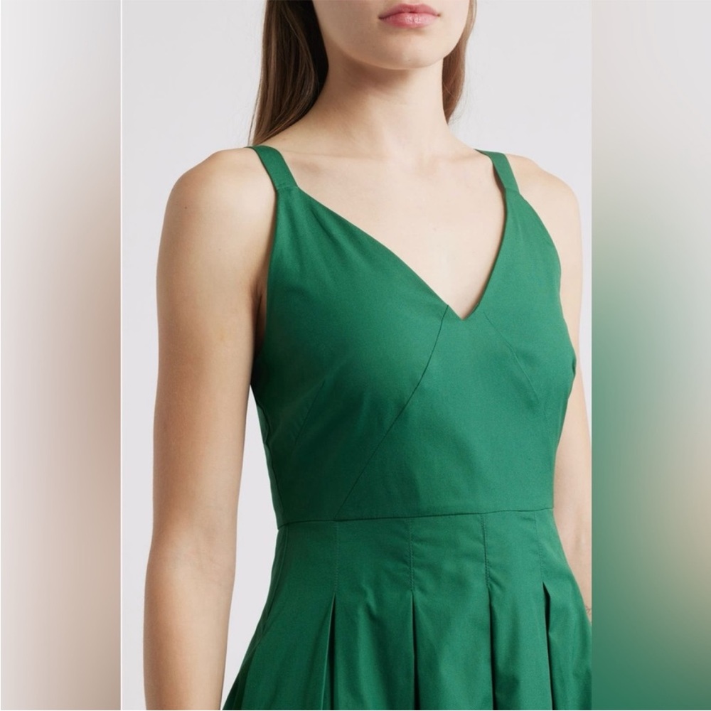 Alex Mill Abby Midi Dress Green - Picture 2 of 6